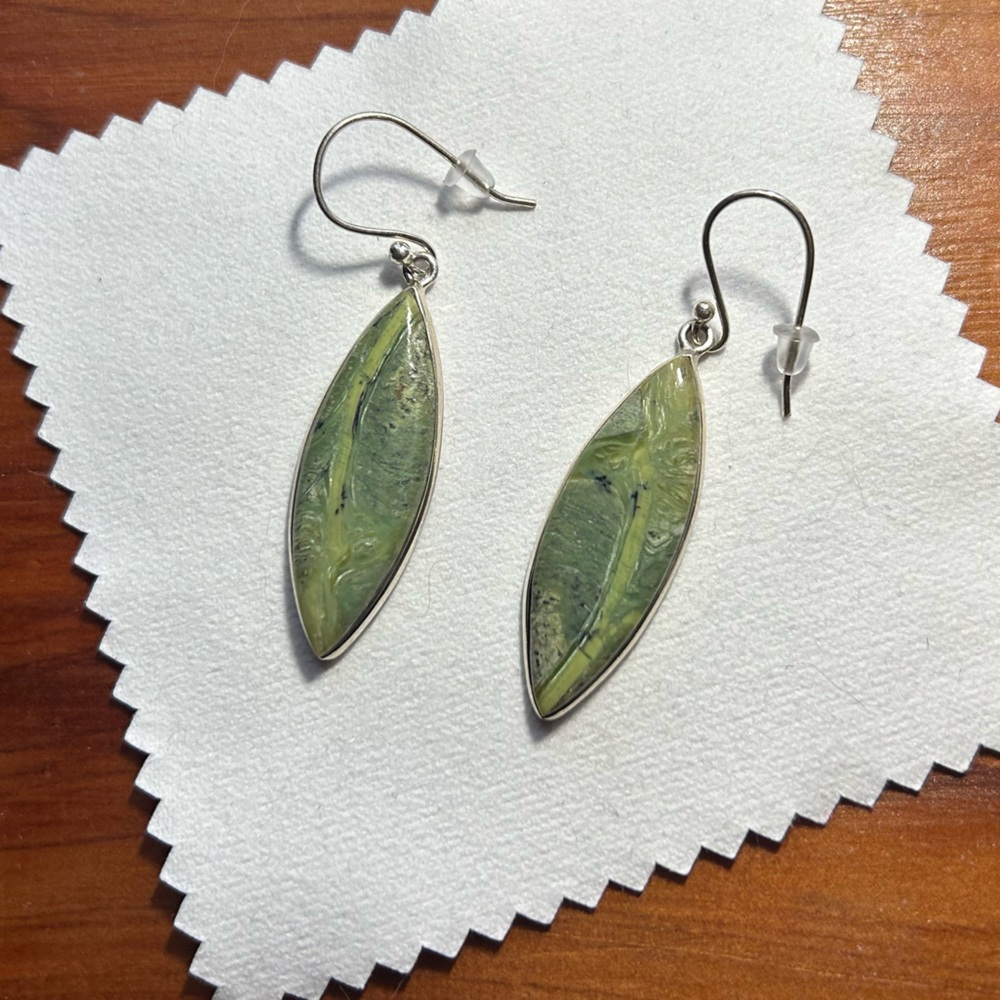 Imperial Opal Earrings .925 Silver
